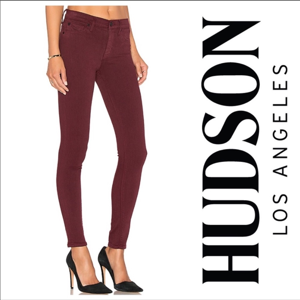 Hudson Mid Rise Nico Super Skinny Jeans